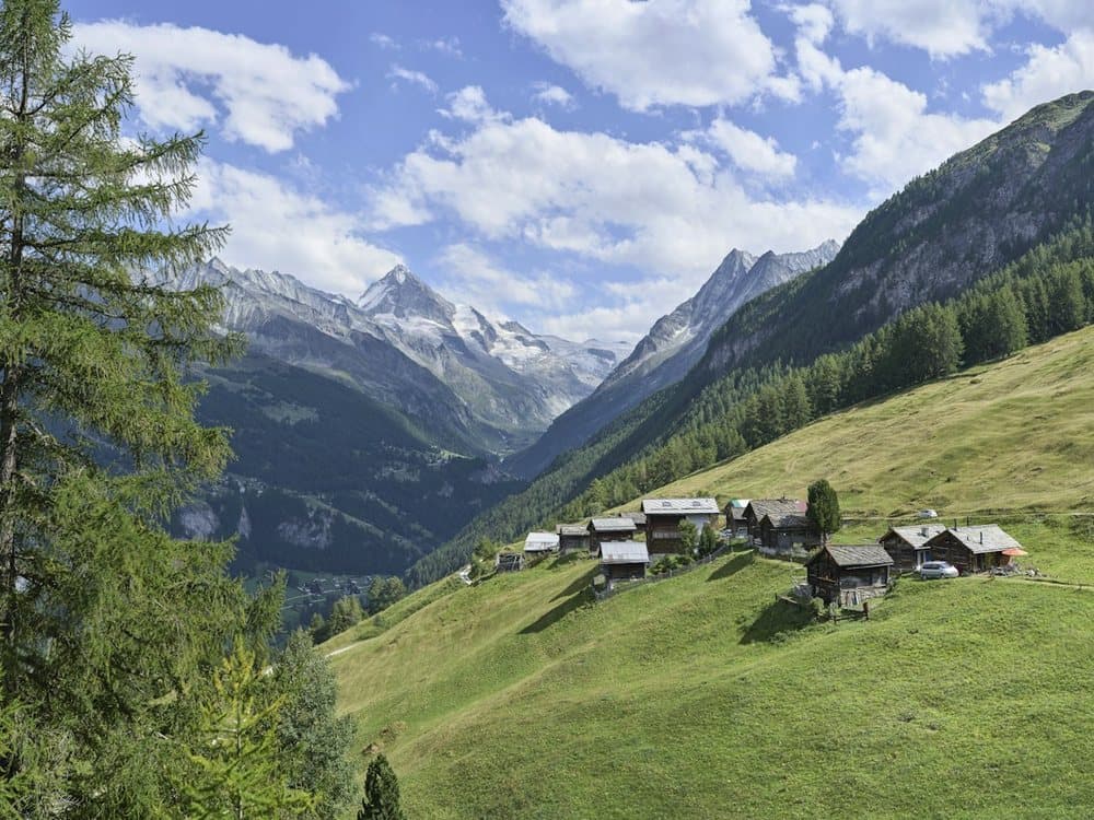 Alpine hamlet of Arbey, Val d'Hérens, Switzerland